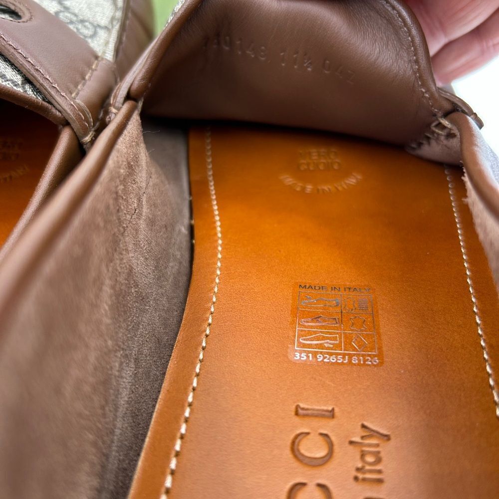 Men's Gucci Ayrton driver loafers size 11.5 made in Italy - Picture 8 of 11